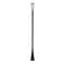 Z-Lite Helix 1 Light Outdoor Post Mounted Fixture, Black And Clear Seedy 591PHB-519P-BK - alternate 1